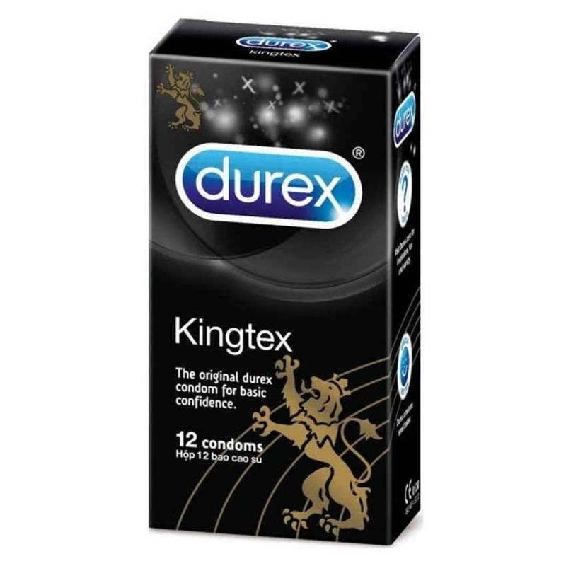 Bao Cao Su tại Đà Nẵng Durex Kingtex (Hộp 12 Bao). Hàng Cao Cấp Chính Hãng