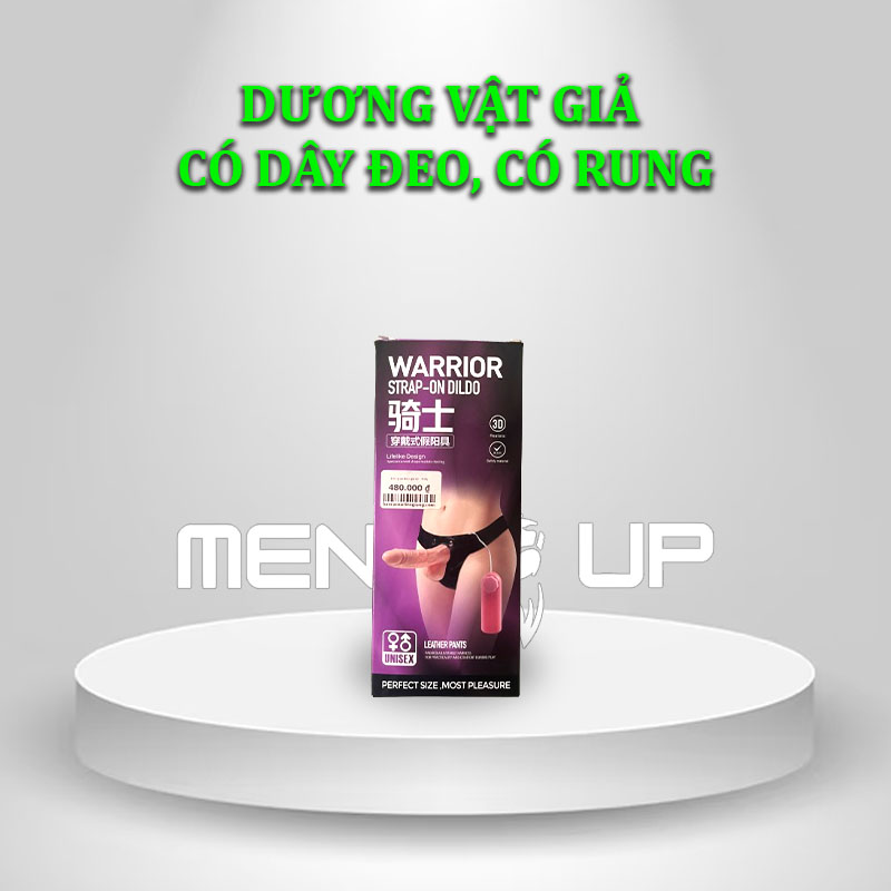 Dương Vật Giả WARRIOR - Có Dây Đeo, Có Rung