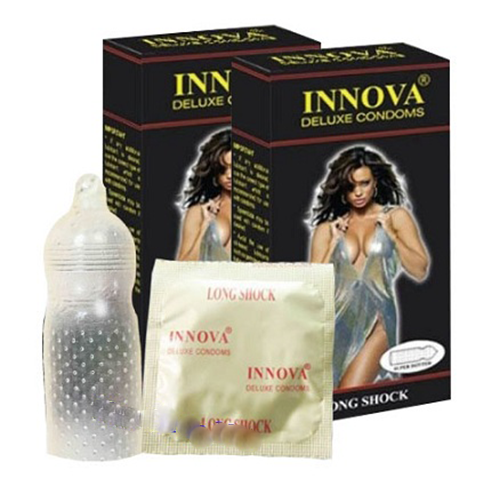 Bao cao su siêu gai Innova hộp 12 bao (Đen) tại Đà Nẵng