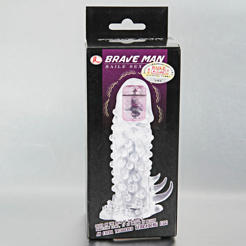 Bao cao su đôn rung đầu gai Brave Man Baile Mỹ