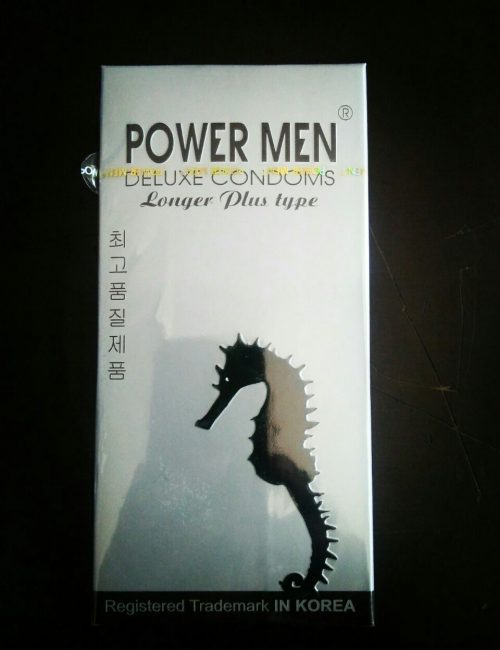 BAO CAO SU POWER MEN LONGER PLUS TYPE CÁ NGỰA BẠC (CHỐNG XUẤT TINH SỚM, SIÊU MỎNG, GAI NỔI QUANH THÂN, HỘP 12C)