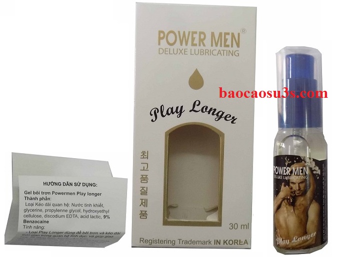 GEL XỊT CHỐNG XUẤT TINH SỚM TẠI ĐÀ NẴNG POWER MEN PLAY LONGER
