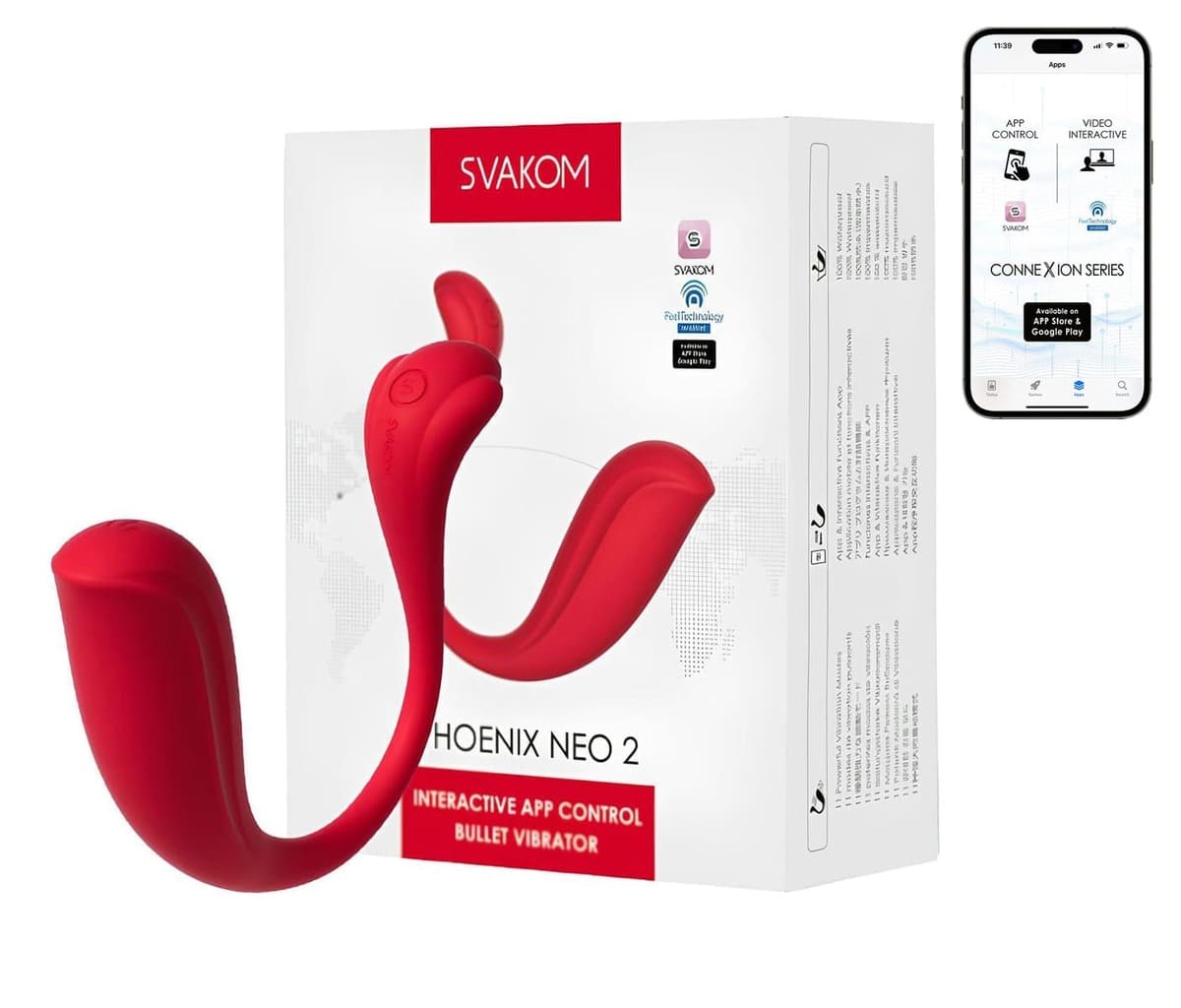 Svakom Phoenix Neo 2 máy trứng rung cao cấp điều khiển từ xa bằng điện thoại - Svakom Phoenix Neo 2 high-end vibrating egg with remote control by phone